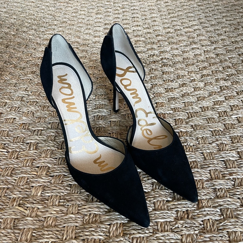 Sam Edelman Black Pointed Toe Heel